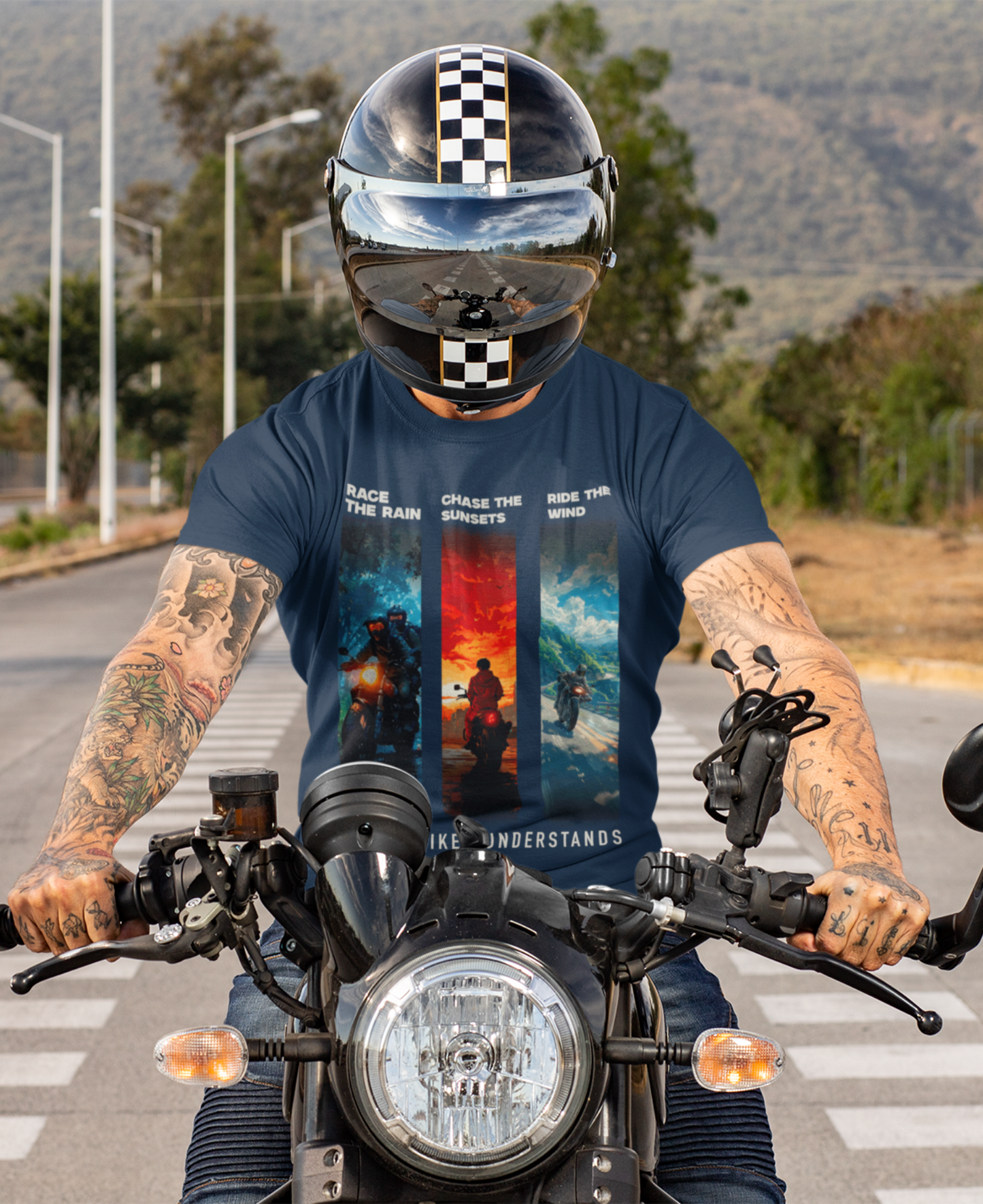 Wind, Rain, Sunset - Premium T-shirt