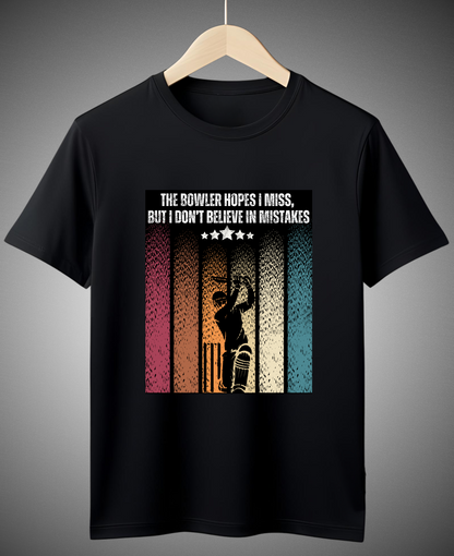 I Don't Believe in Mistakes - Cricket Roundneck T-Shirt