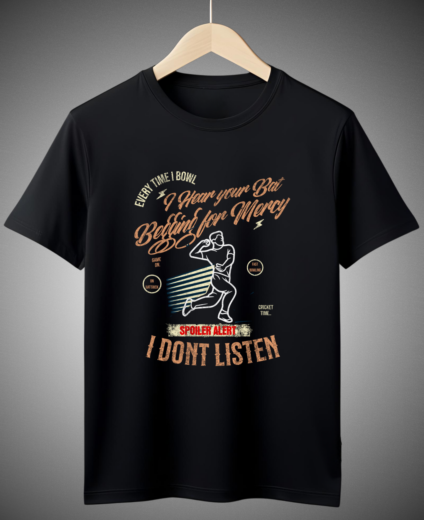 No Mercy Cricket Roundneck T-Shirt