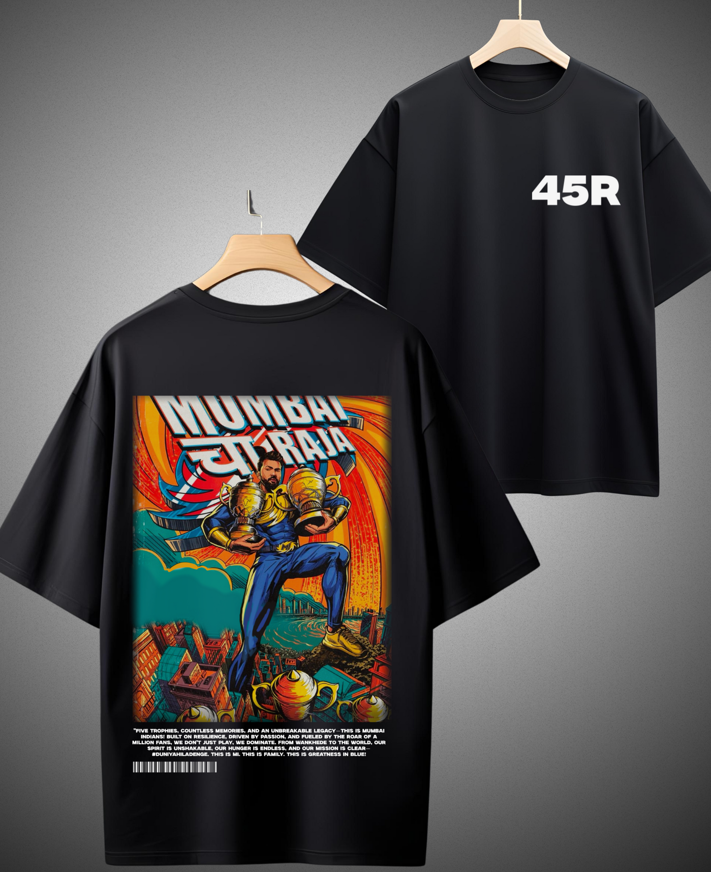 The King of Mumbai – चा Raja - Oversized Tee