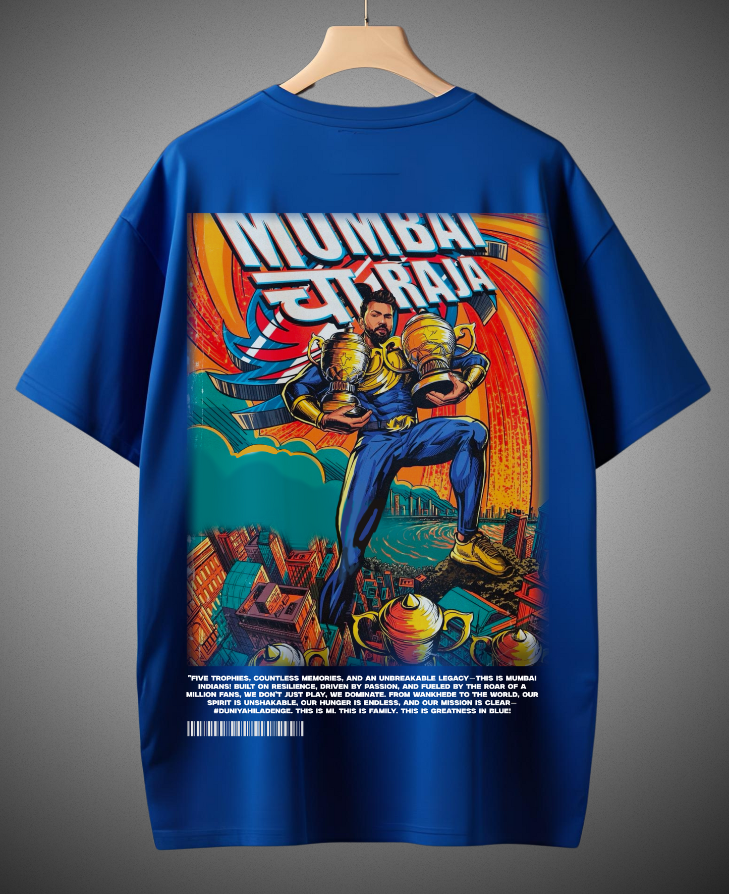 The King of Mumbai – चा Raja - Oversized Tee